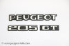 Schrift Peugeot 205